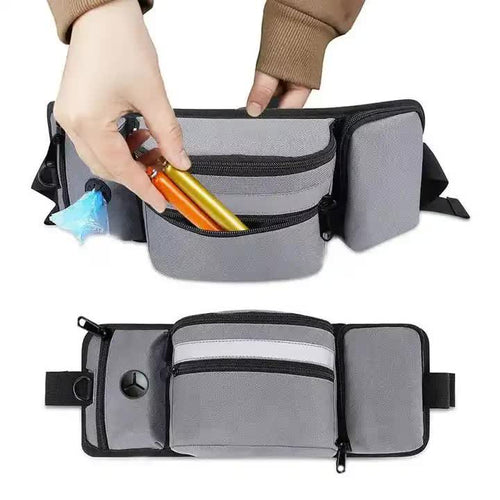 Black Portable Dog Training Bag – Multi-Function Waist Pouch